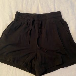 Lou & Grey Black Plush Shorts